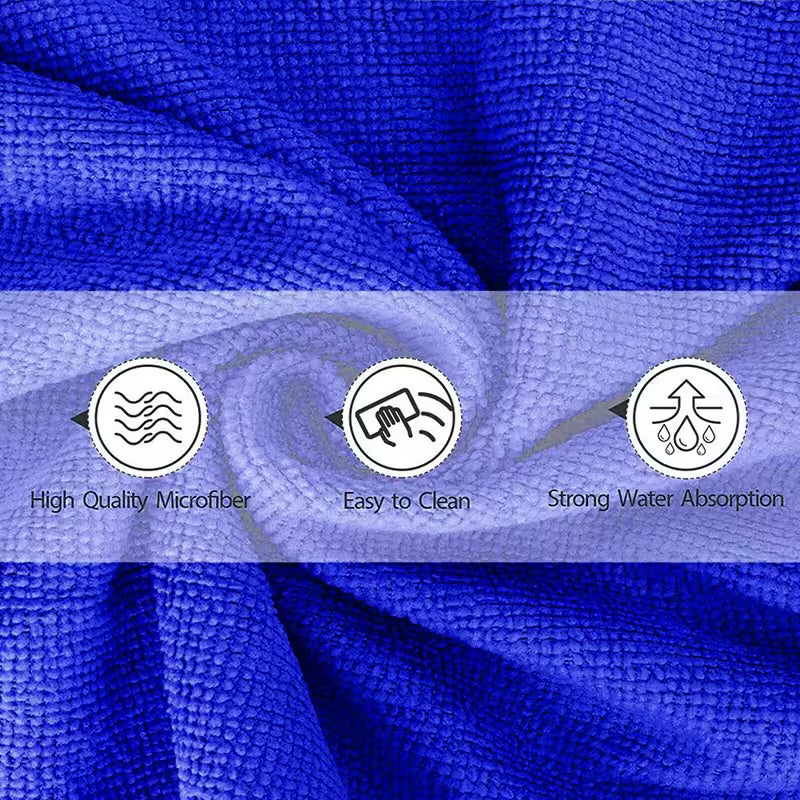 Serviettes en microfibre, chiffons de séchage pour le lavage auto, chiffons de nettoyage ménager et d'entretien automobile, chiffons de polissage, outils de nettoyage pour la maison 