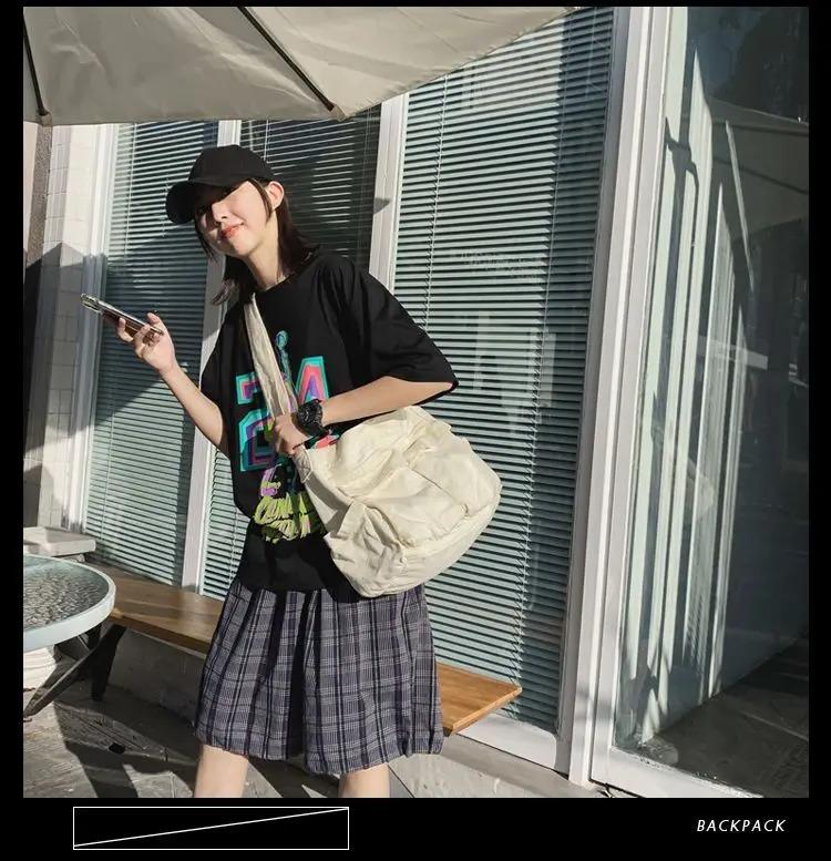 Sac bandoulière rétro pour femme en toile