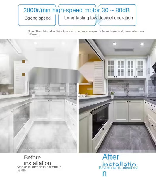 10-Inch High-Speed Exhaust Fan | Kitchen Wall & Window Ventilator | Industrial Metal Pipe Extractor for Efficient Air Circulation