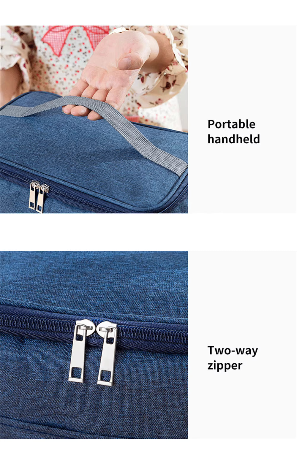 Portable Lunch Bag – Durable Waterproof Thermal Food Box | Insulated Cooler Lunchbox with Shoulder Strap for Office