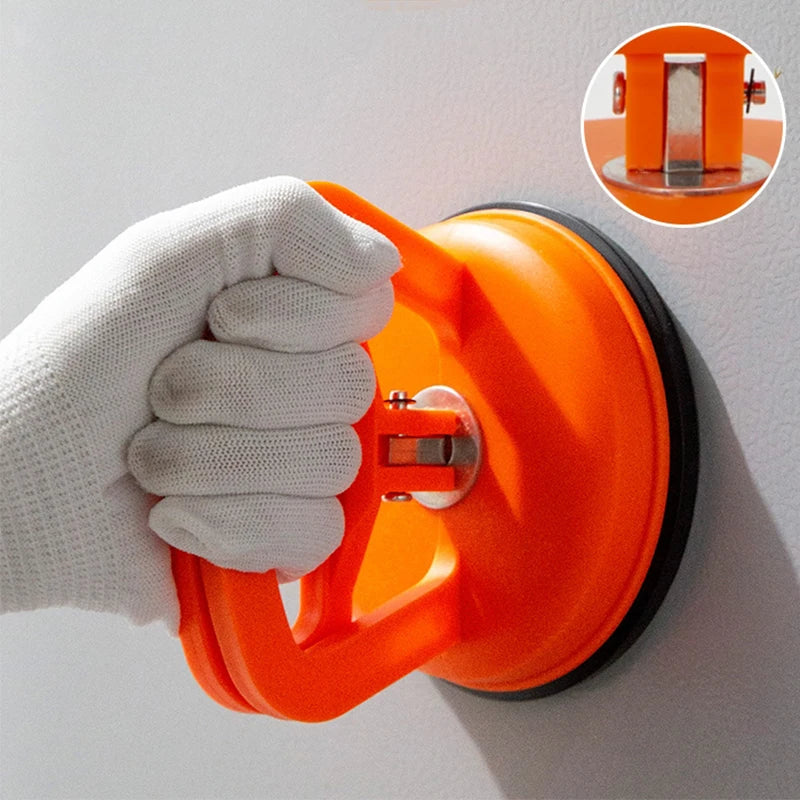 Heavy Duty Aluminum Glass Suction Cup Lifter Vacuum Plate Puller Handle for Glass & Tile Lifting