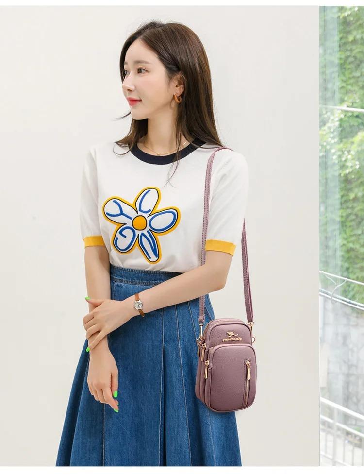 Sac à main de luxe pour femme, petit format, avec poche pour téléphone portable (EGB188)