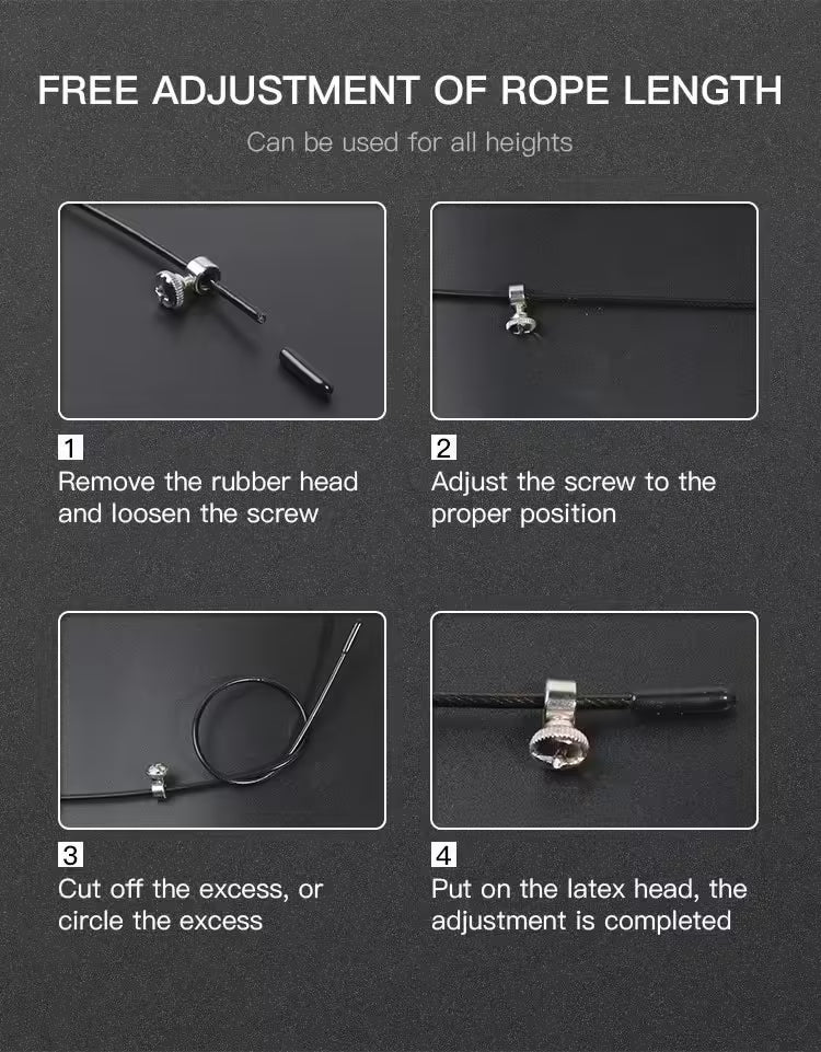 Speed Jump Rope with 360° Swivel Ball Bearings | Adjustable Steel Coated Rope for Fitness, Boxing, & Skipping Workouts