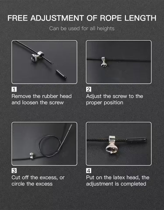 Speed Jump Rope with 360° Swivel Ball Bearings | Adjustable Steel Coated Rope for Fitness, Boxing, & Skipping Workouts