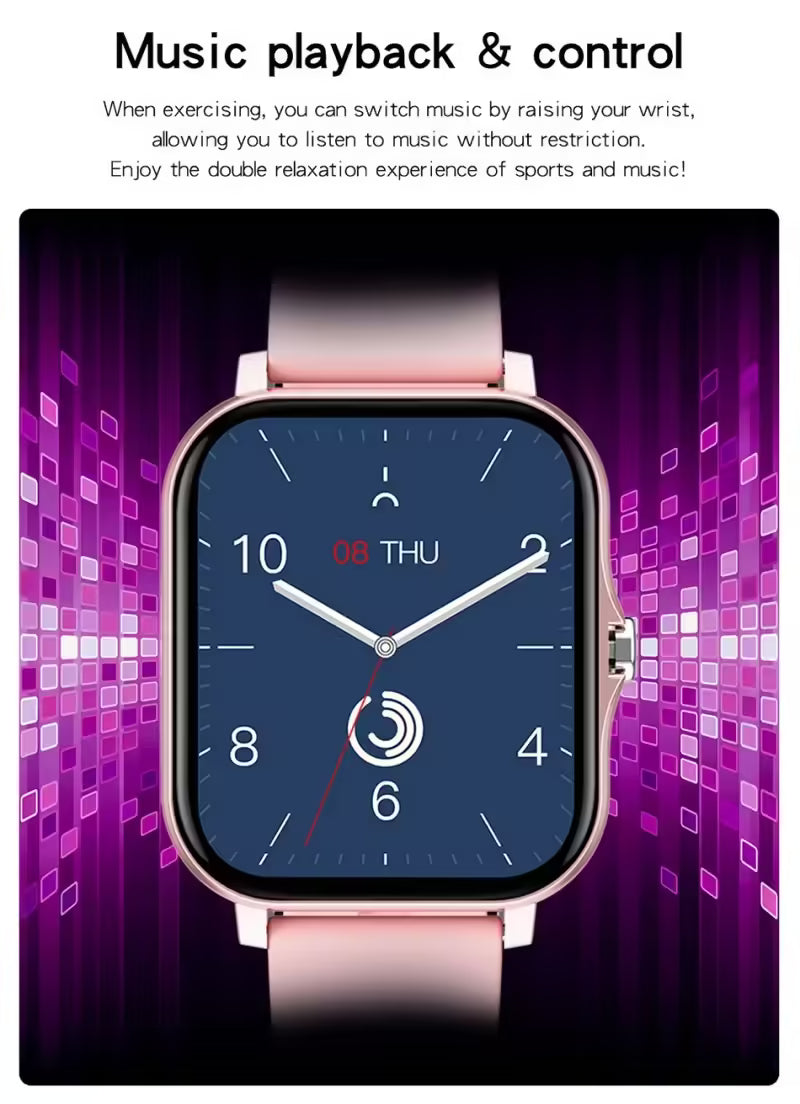 Smart Watch for Women Bluetooth Call Fashion Fitness Tracker Waterproof Sports Smartwatch for Ladies and Men