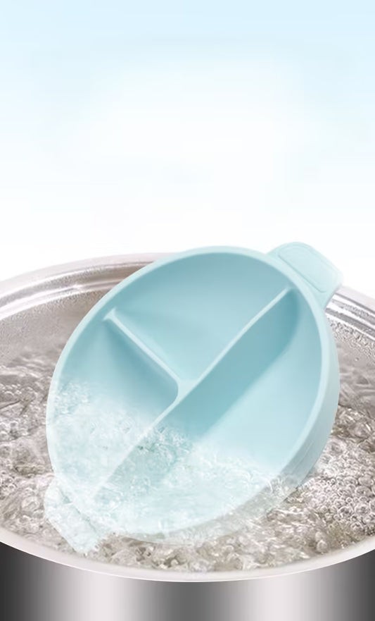 High-Quality Silicone Toddler Placemat with Divided Food Sections and Suction Base | Baby Feeding Mat