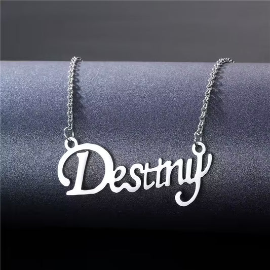 Collier pendentif « Destiny » en acier inoxydable (EGN083)