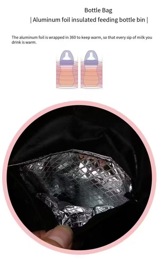 Diaper Shoulder Women Flower Travel Backpack Baby Care (EGB226)