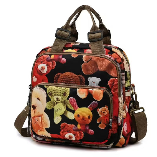 Diaper Shoulder Women Flower Travel Backpack Baby Care (EGB226)
