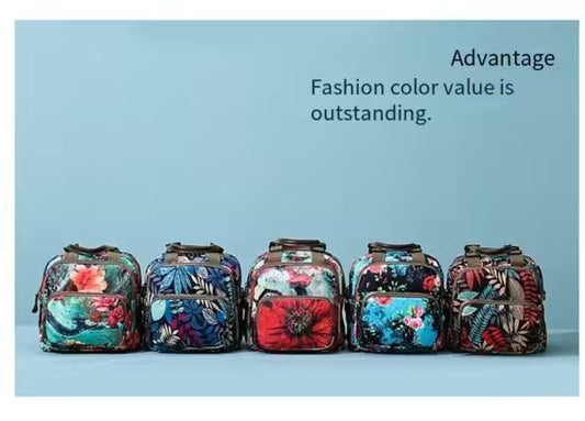 Diaper Shoulder Women Flower Travel Backpack Baby Care (EGB226)