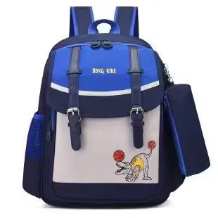 Sac à dos enfant de différentes couleurs et formes avec trousse (EGB067)