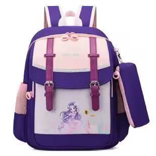 Sac à dos enfant de différentes couleurs et formes avec trousse (EGB067)