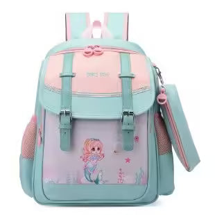 Sac à dos enfant de différentes couleurs et formes avec trousse (EGB067)