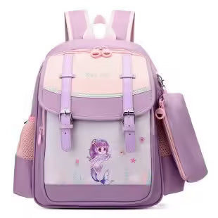 Sac à dos enfant de différentes couleurs et formes avec trousse (EGB067)
