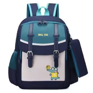 Sac à dos enfant de différentes couleurs et formes avec trousse (EGB067)
