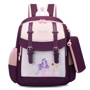 Sac à dos enfant de différentes couleurs et formes avec trousse (EGB067)