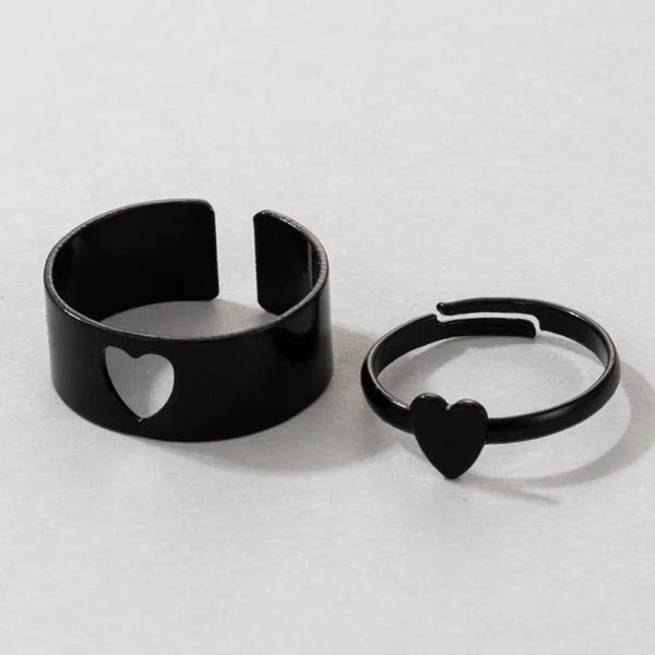 different shapes adjustable black ring egr003 gallery img 1