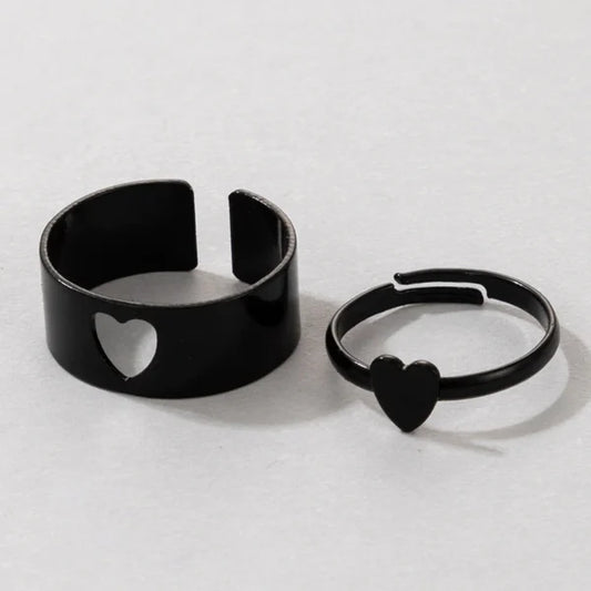 different shapes adjustable black ring egr003 gallery img 1