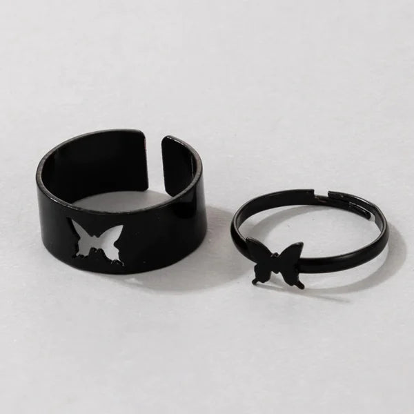 different shapes adjustable black ring egr003 gallery img 2