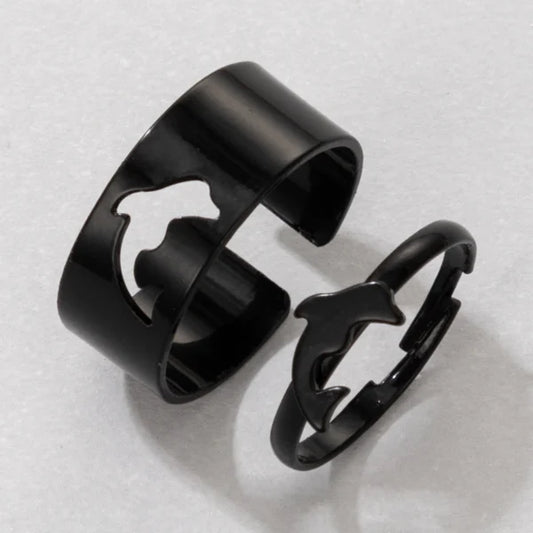different shapes adjustable black ring egr003 gallery img 3