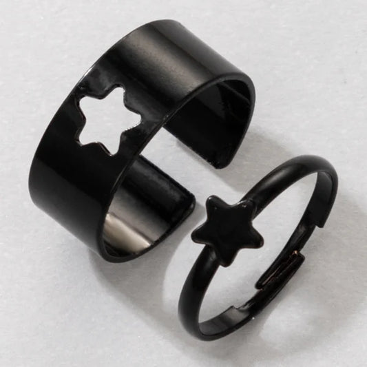 different shapes adjustable black ring egr003 gallery img 4