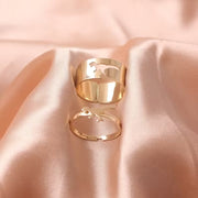 Bague ajustable dinosaure en or pour femme (EGR003)