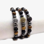 Disco Ball Colored Beads Bracelet (EGBT237)