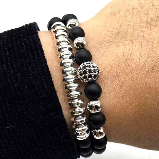 Bracelet paire boule disco (EGBT241)