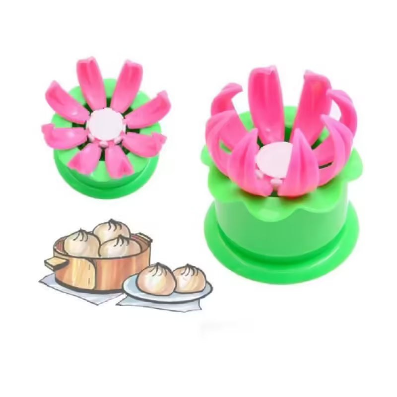 Machine à brioches vapeur manuelle en couleur avec moule à brioches vapeur