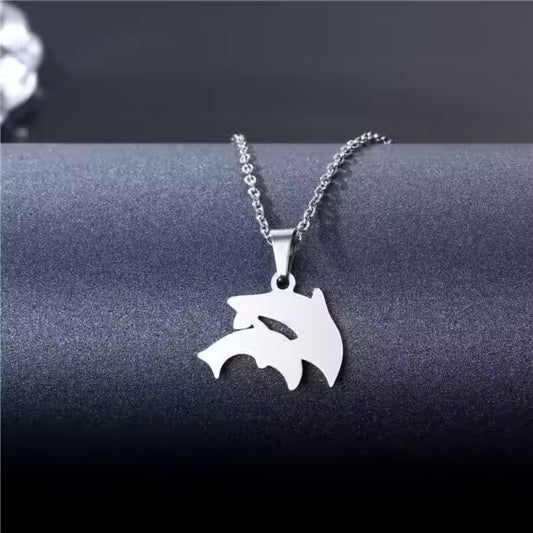 Dolphins Pendant Unisex Necklace(EGN188)