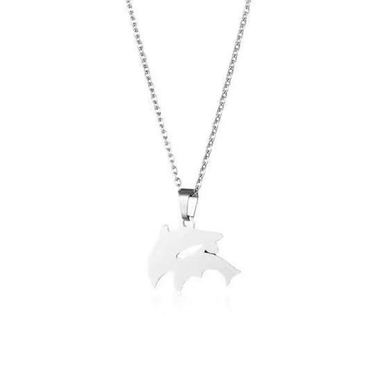 Dolphins Pendant Unisex Necklace(EGN188)