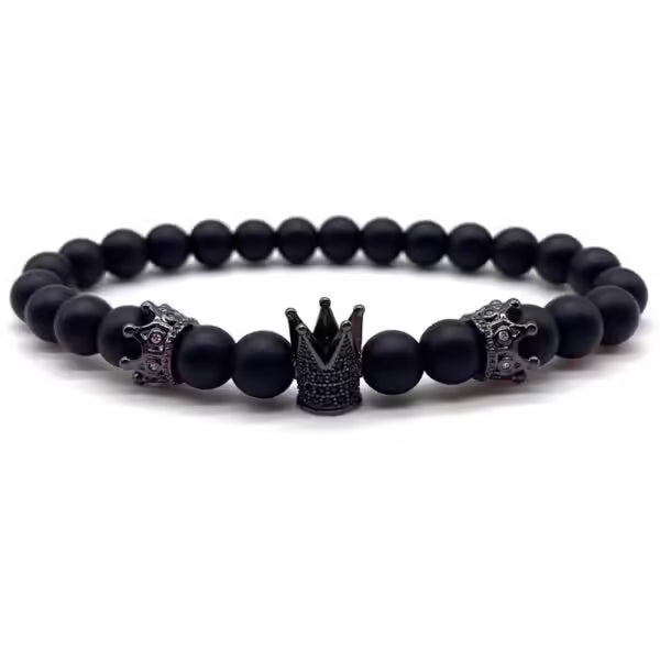 Bracelet à perles double couronne (EGBT181)