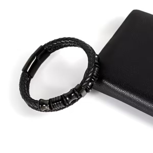 Double Layer Tube Leather Men Bracelet (EGBT128)