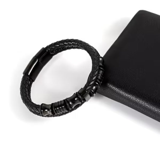 سوار جلدي مزدوج الطبقات للرجال (EGBT128)