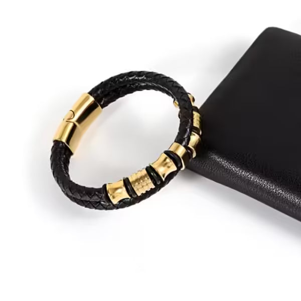 Double Layer Tube Leather Men Bracelet (EGBT128)