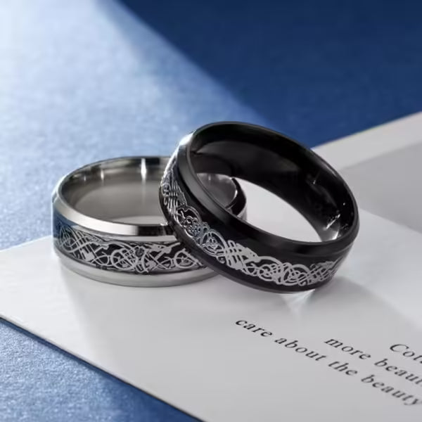 Dragon Pattern Unisex Ring (EGR018)