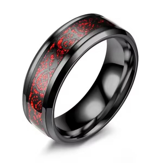 Bague unisexe à motif dragon (EGR018) 