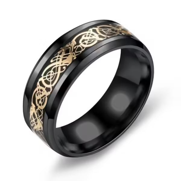 Bague unisexe à motif dragon (EGR018) 