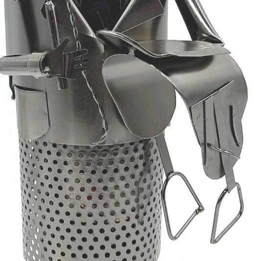 eXODA JoJo Metal Wine Bottle Holder – Jockey Design Decorative Wine Rack for Home or Bar