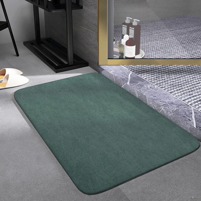 40*60cm Rectangular Absorbent Anti Slip Rubber Quick Dry Bath Mat (EGM020)