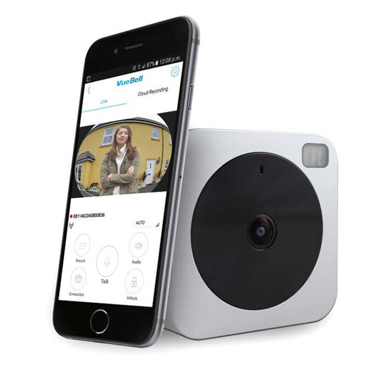 electriQ Wi‑Fi Smart HD Video Doorbell – Advanced Motion Alarm, Unlock Function, Indoor Chime &amp; Free Mobile App