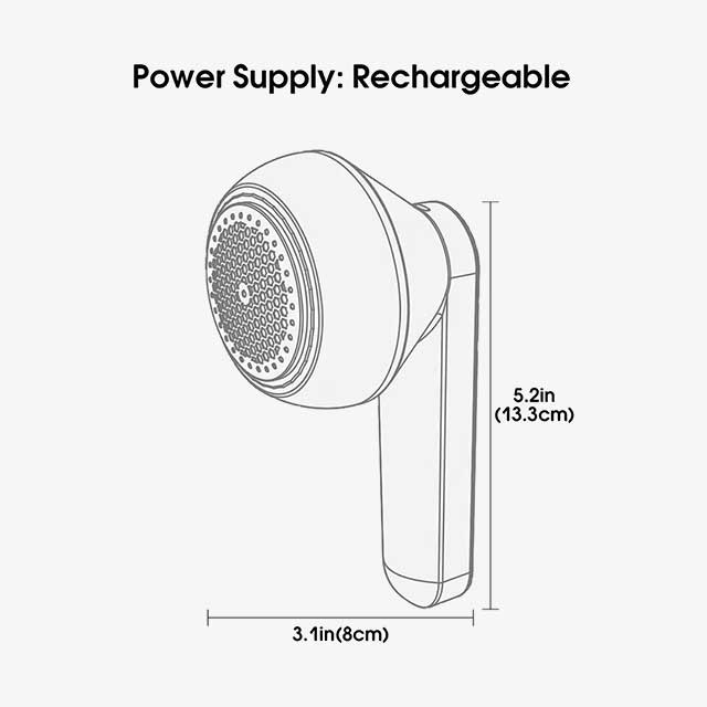 Electric Lint Remover for Clothes – Portable & Rechargeable Fabric Fuzz, Pellet & Hair Ball Trimmer, Detachable Cleaning Tool for Sweaters & More