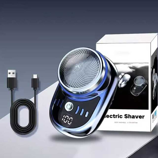 Electric Shaver for Men – Portable USB Rechargeable Wet & Dry Razor, Mini Travel Shaving Machine with Charging for Smooth Shave