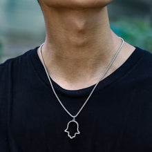 Empty Hand Pendant Unisex Necklace (EGN109)