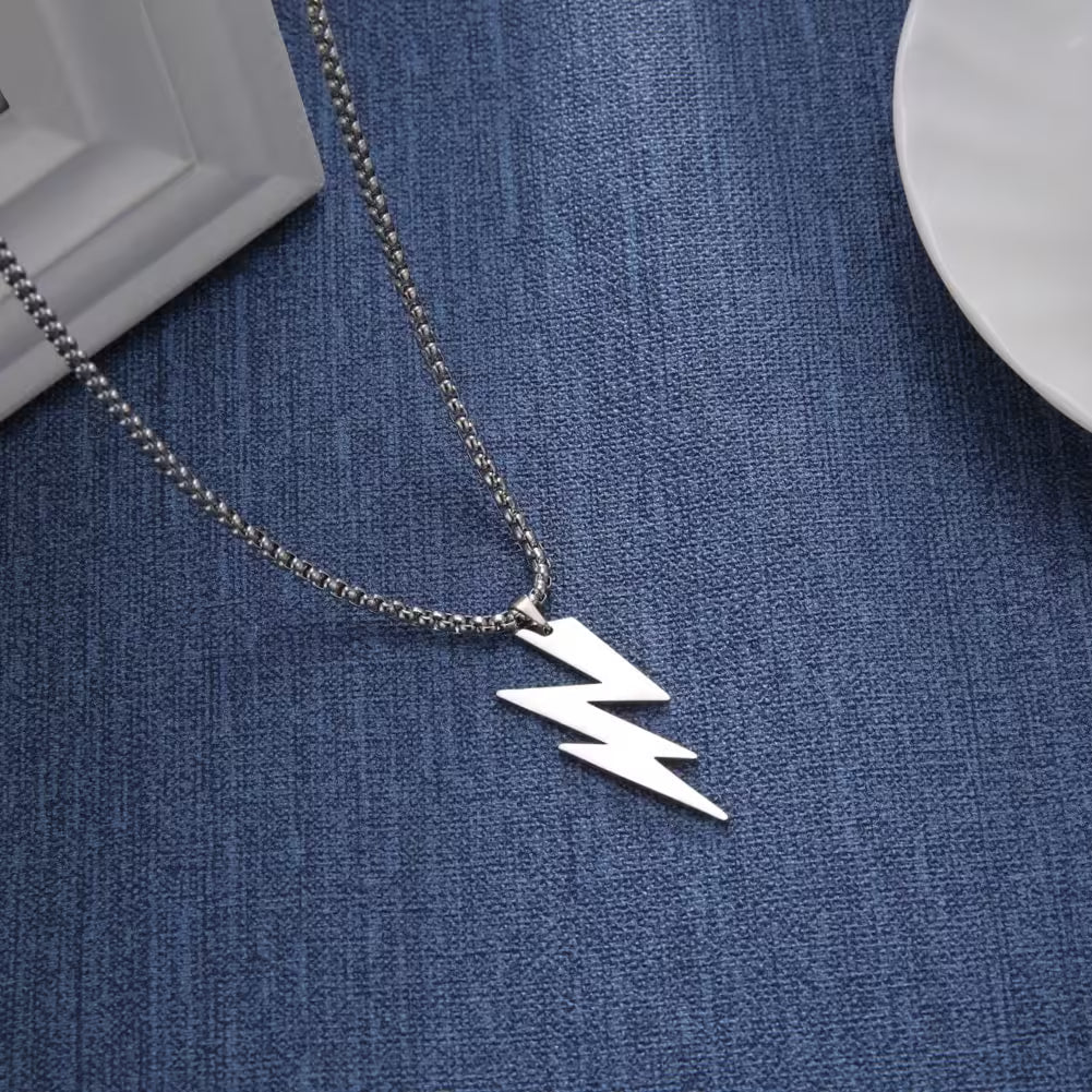 Energy Shape Pendant Men Stainless Steel Necklace (EGN010)