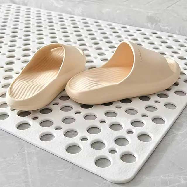 Extra Porous Large Bath Mat – Non-Slip Bathtub Shower Mat with Strong Suction, Anti-Mold TPE for Kitchen & Bathroom Use