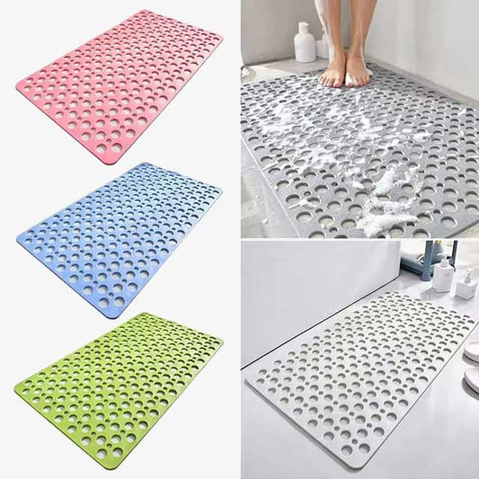 Extra Porous Large Bath Mat – Non-Slip Bathtub Shower Mat with Strong Suction, Anti-Mold TPE for Kitchen & Bathroom Use