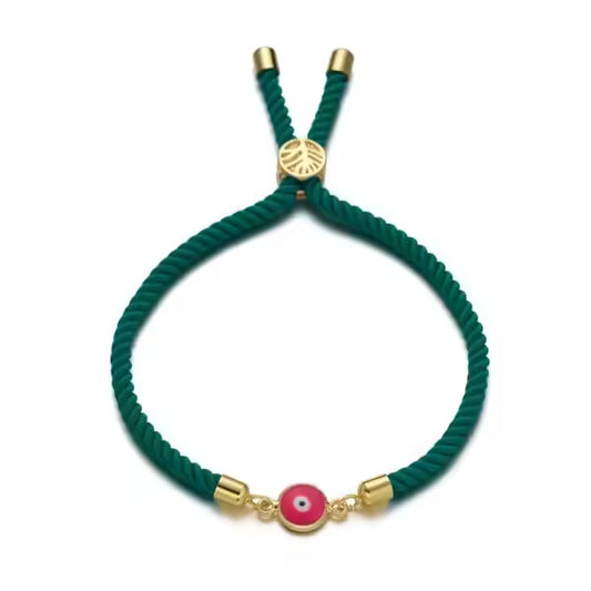 Bracelet ajustable à breloques en corde (EGBT311)