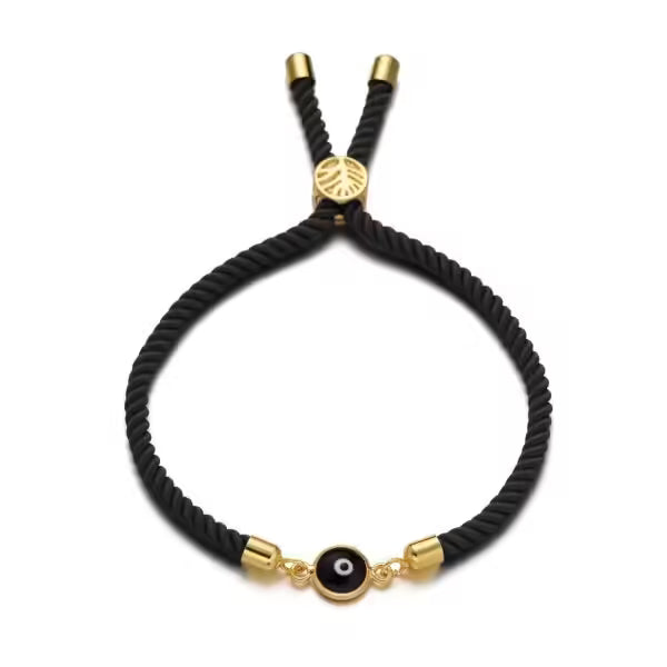 Bracelet ajustable à breloques en corde (EGBT311)