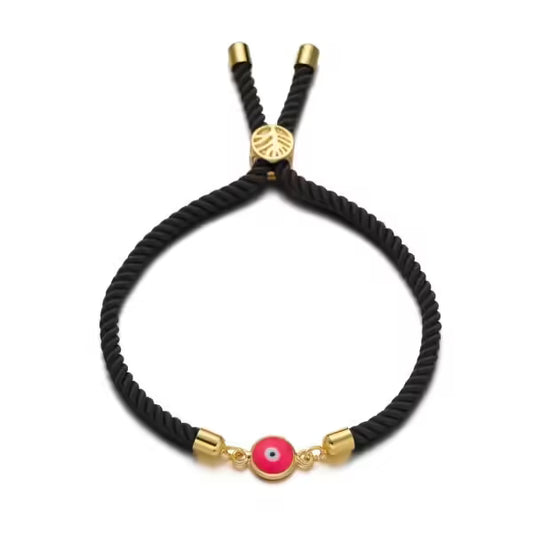 Bracelet ajustable à breloques en corde (EGBT311)